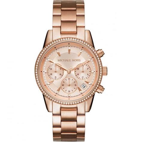 gouden horloge dames michael kors|michael kors rose gold.